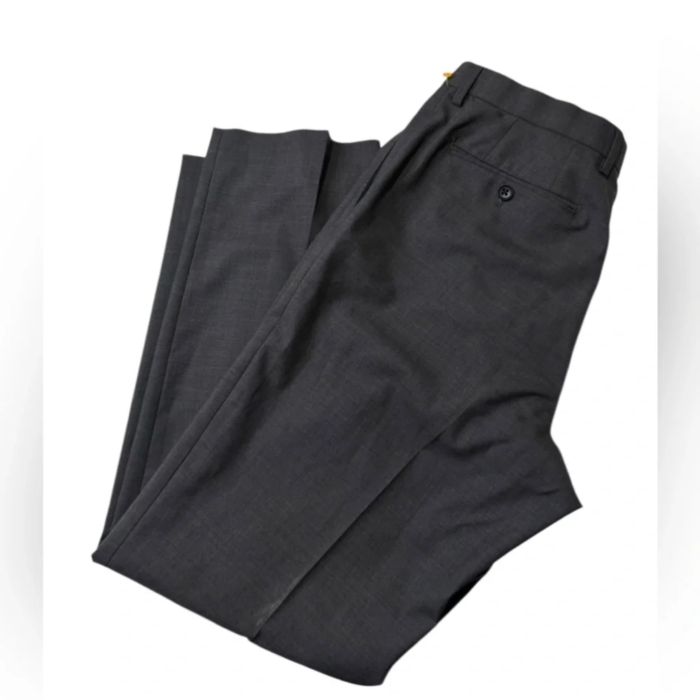Banana Republic Classic Fit Gray 100% Wool Dress Pants 35/31 Tailored Trousers
